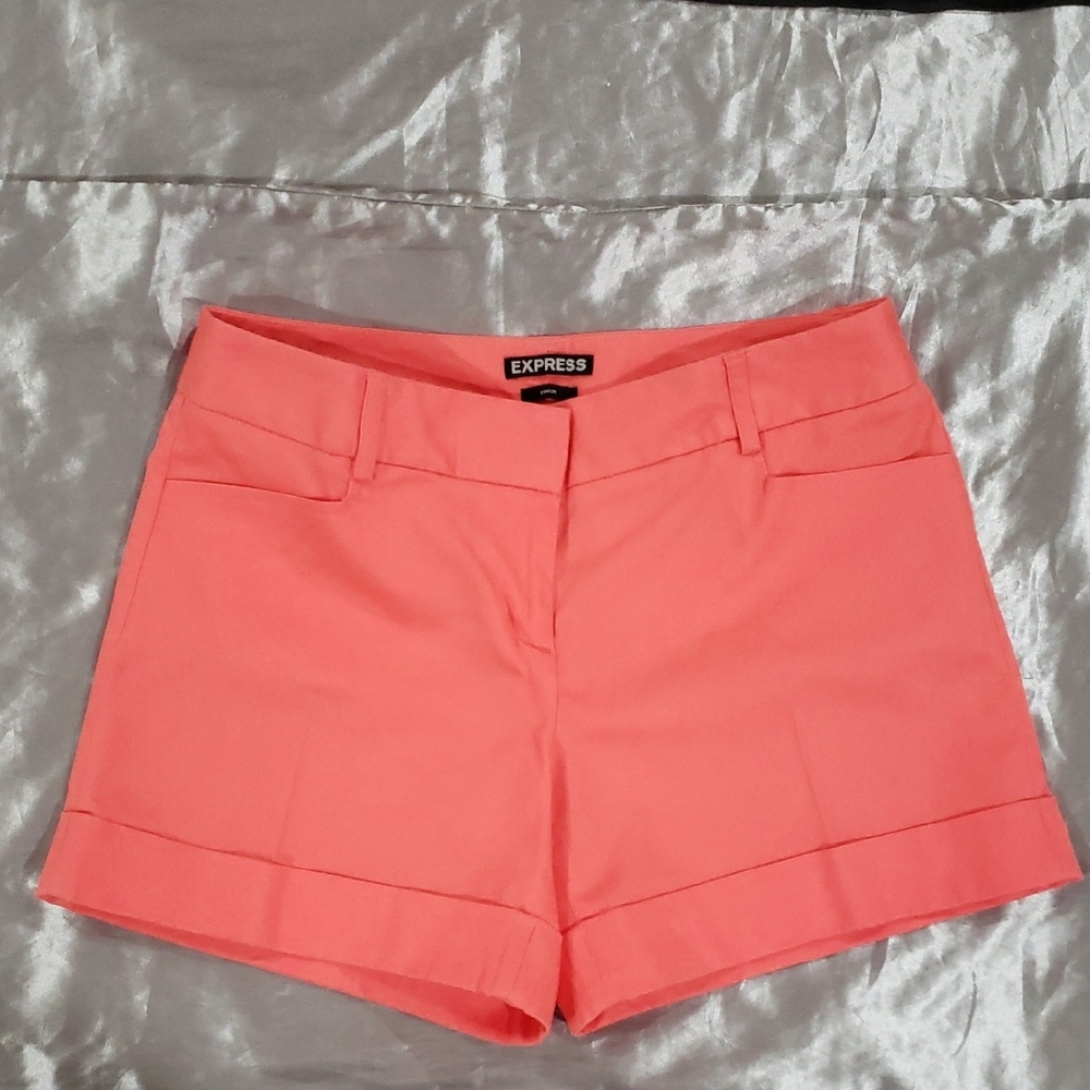 Express Pink High Waist Shorts